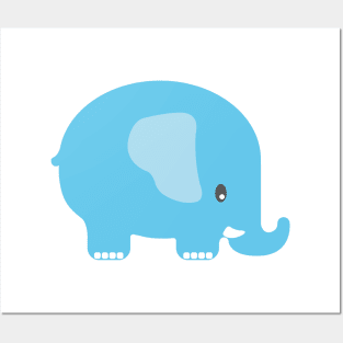 Blue Elephant Posters and Art